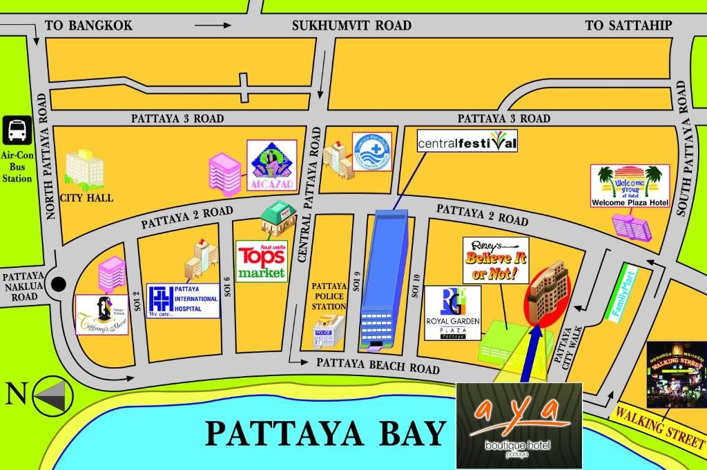 فندق ايا بوتيك بتايا تايلاند Aya Boutique Hotel Pattaya Thailand