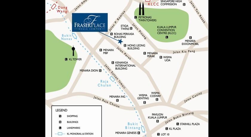 فندق و شقق فريزر بلاس كوالالمبور ماليزيا